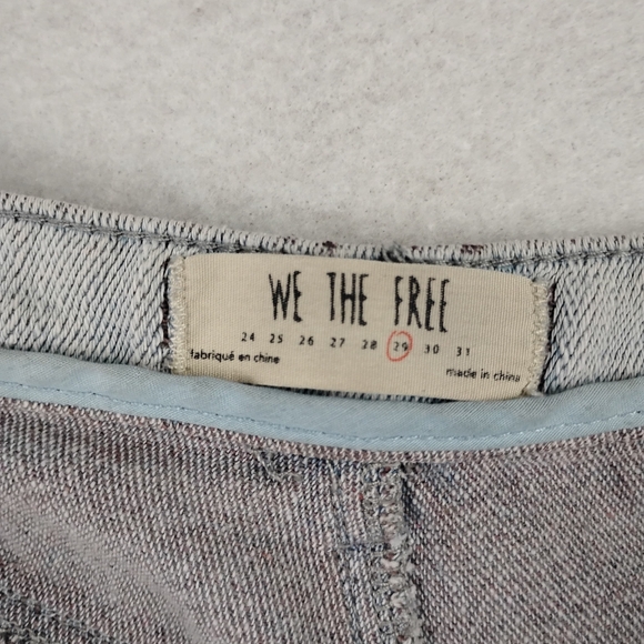 Free People We The Free Wide Leg Flare Jeans Size Womans 29 - Picture 4 of 8